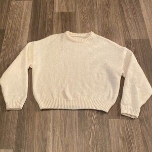 Chunky Cream Sweater Woman's Size L